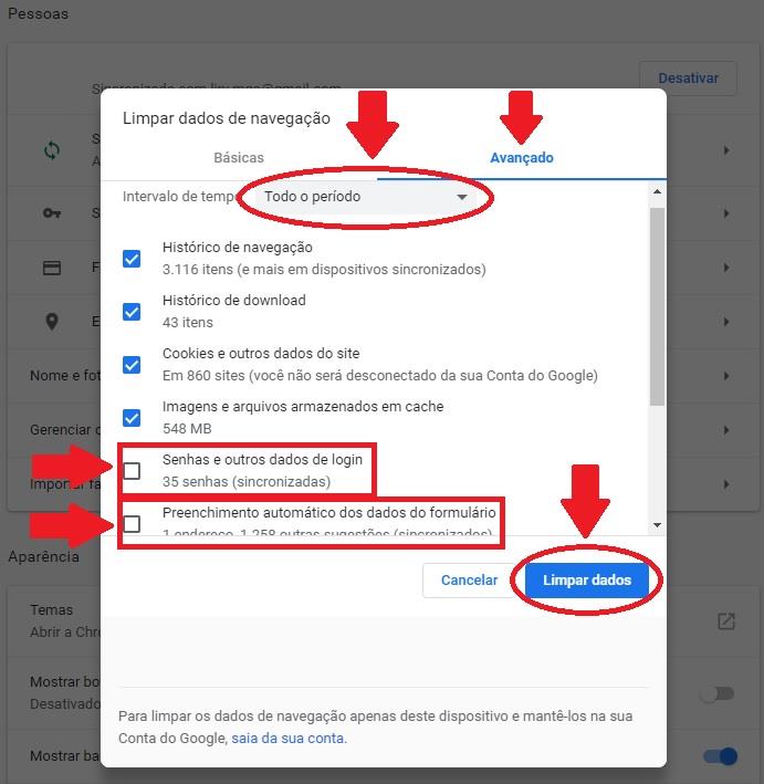 Limpar Dados De Navegação Automaticamente Google Chrome